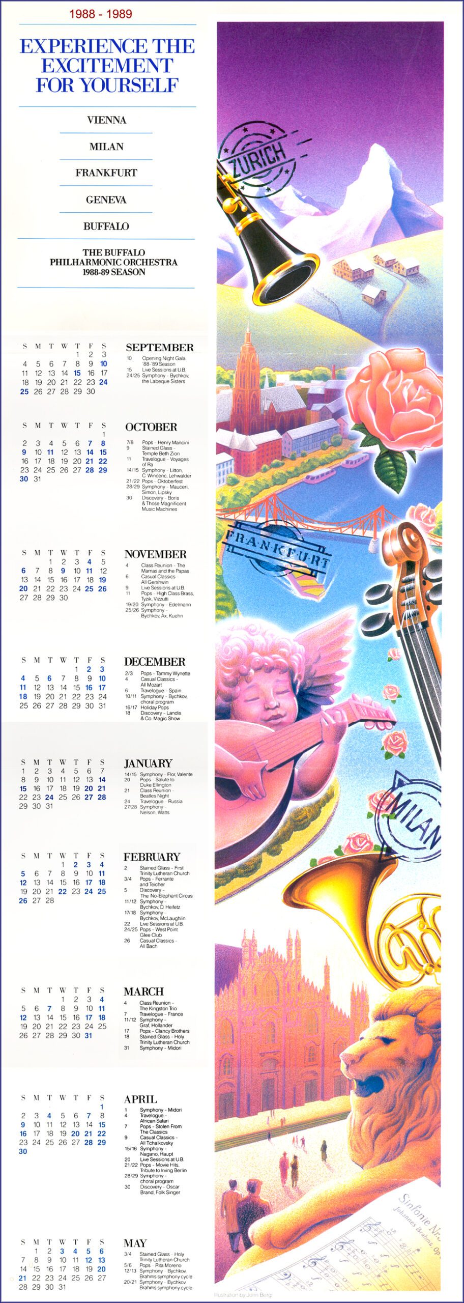 1988-89 Calendar-Poster | BPO Archives